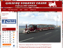 Tablet Screenshot of galwaytouristtrain.com